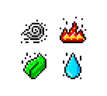 Vector four elements.のイラスト素材