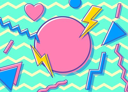 Vector vintage style 90s.