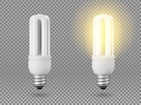 Vector Isolated light bulb.のイラスト素材