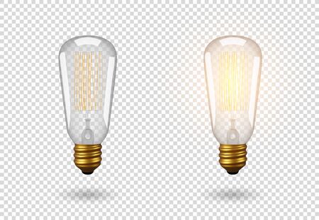 Vector Isolated light bulb.のイラスト素材