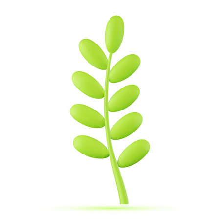 3d vector plants set.のイラスト素材