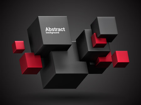 3d vector abstract background.のイラスト素材