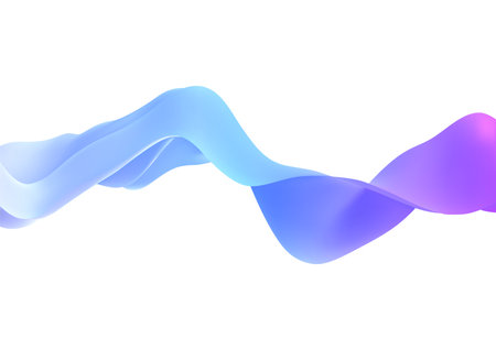 3d abstract wave.のイラスト素材