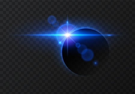 Vector sun eclipse.のイラスト素材