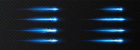 Vector set glow effect.のイラスト素材