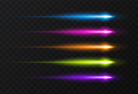 Vector set glow effect.のイラスト素材