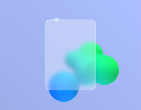 Blur glass effect.のイラスト素材