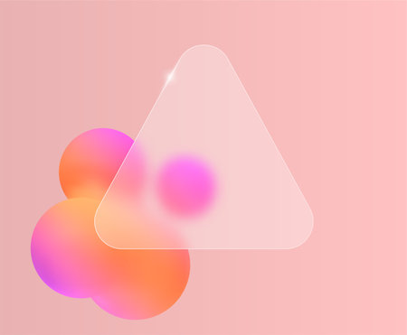 Blur glass effect.のイラスト素材