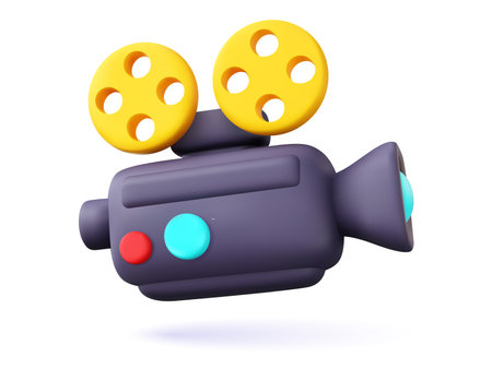 Videocamera 3d icon.のイラスト素材