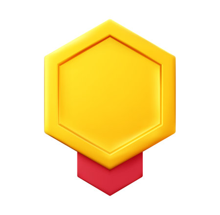 Gold medal 3d icon.のイラスト素材