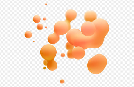 3d liquid vector set.のイラスト素材