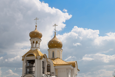 Church of St. Nicholas in the village Danilovichi of Vetka district, Gomel region, Belarus.の写真素材