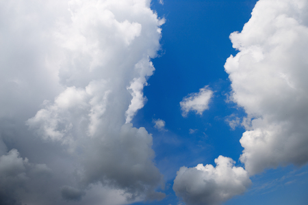 The vast blue sky and clouds sky.の写真素材