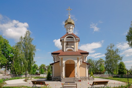 Church of St. Nicholas in the village Romanowicz Gomel district, Belarusの写真素材