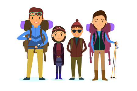 Family vacationのイラスト素材