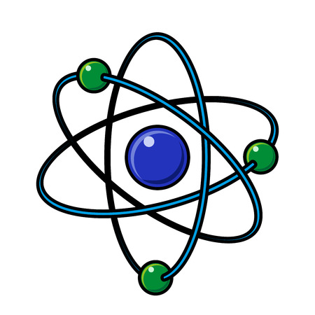 Atom icon. Illustration of atom vector icon for web design.のイラスト素材