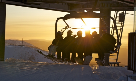 Skiing in northern Swedenのeditorial素材