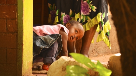 Curious Kenyan girl, Africa