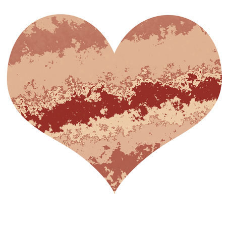 Big heart with pink and red marble textureの写真素材