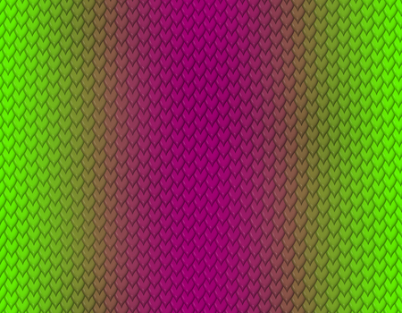 Green magenta gradient snake skin seamless pattern, short sharp scaleの写真素材