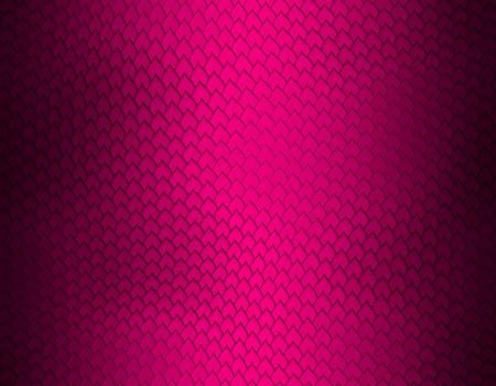 Magenta, light and dark gradient snake skin seamless pattern, long sharp scaleの写真素材