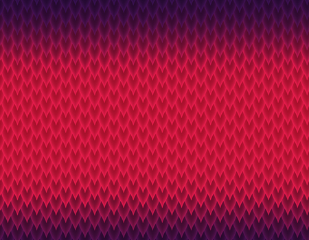 Red and violet gradient snake skin seamless pattern, long sharp scaleの写真素材