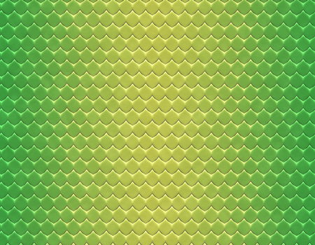 Green and yellow gradient snake skin seamless pattern, flat scaleの写真素材