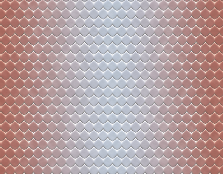Pink and white gradient snake skin seamless pattern, flat scaleの写真素材