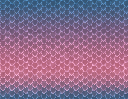 Violet and pink gradient snake skin seamless pattern, sharp scaleの写真素材