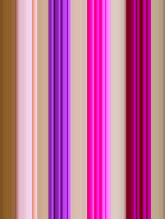 Pink, violet and magenta variegated vertical lines on the brown backgroundの写真素材