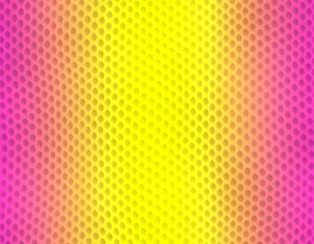 Magenta and yellow gradient snake skin seamless pattern, bubble scaleの写真素材