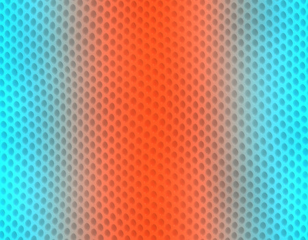 Orange and blue gradient snake skin seamless pattern, bubble scaleの写真素材