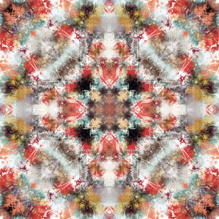 Abstract kaleidoscope background. Multicolored mosaic textureの写真素材