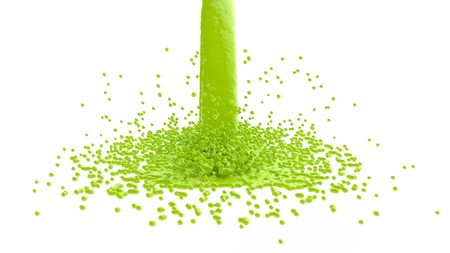 liquid jet in slow timeの写真素材