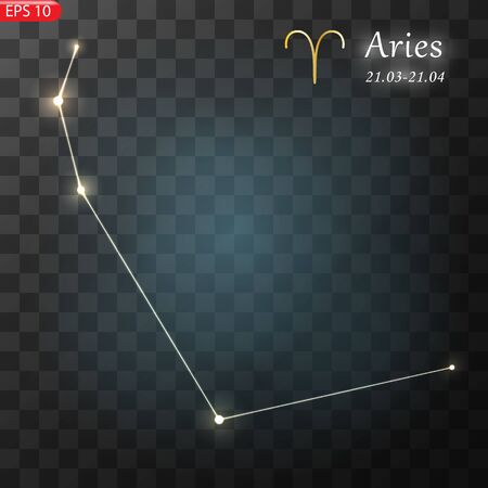 Capricorn Zodiacal constellation with bright stars. Star sign and dates of birth on deep space background. vector illustration.のイラスト素材
