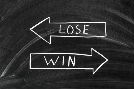 You must choose one: The lose, or the winの写真素材