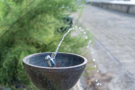 Traditional drinking water fountain in Madeira, Sao Vicente.
