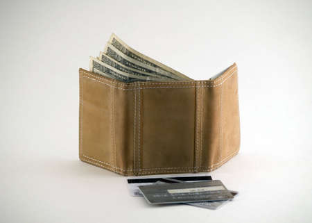 a wallet with money