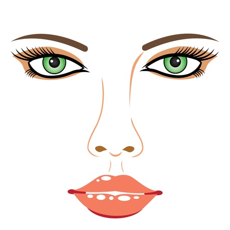 Girl face のイラスト素材
