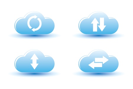 illustration of cloud computing のイラスト素材