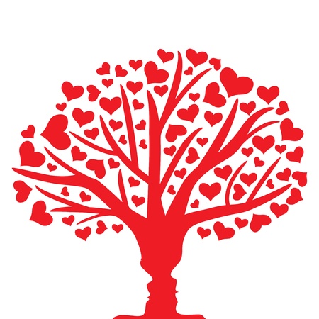 Tree of loveのイラスト素材
