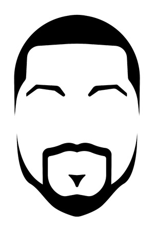 afro stlye grunge illustration isolated on white backgroundのイラスト素材