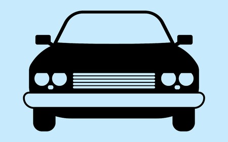 Silhouette car is not associated with any brand. Perfect for car advertising auto accessories.のイラスト素材
