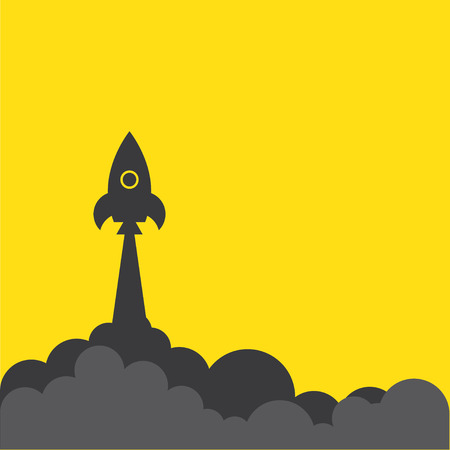 Flat design modern vector illustration concept of new business project startup development and launch a new innovation product on a marketのイラスト素材