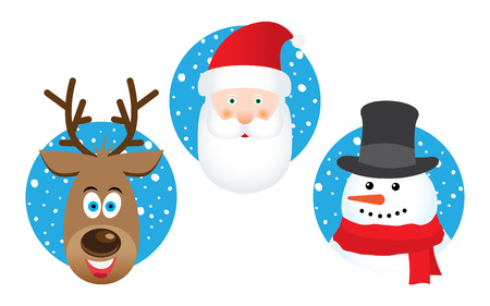 Christmas Icons And Elements Set - Isolated - Vector Illustration, Graphic Design Editable. Collection Of Xmas Iconsのイラスト素材