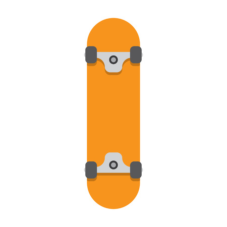 skateboard flat icon. vector illustration. Flat icon isolated on a white backgroundのイラスト素材