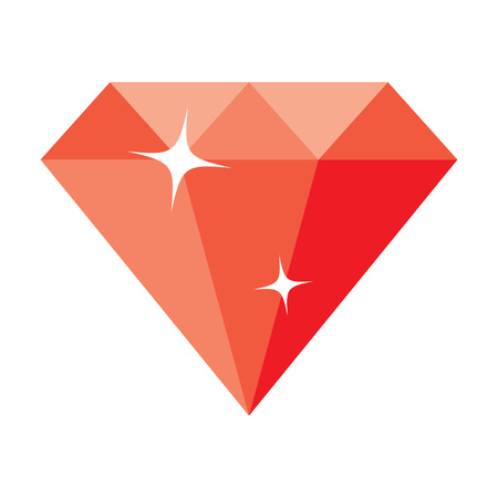 diamond isolated on white background. illustration.のイラスト素材