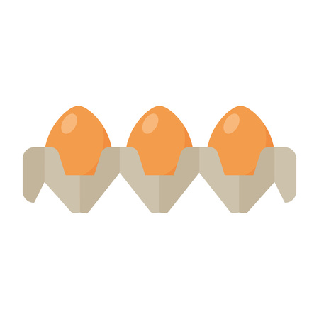 Eggs flat icon, chicken egg breakfast, vector illustrationのイラスト素材