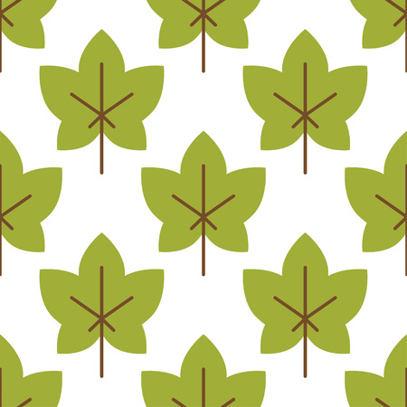 Seamless pattern with colorful autumn leaves. Vector illustration. Pattern with leaf.のイラスト素材
