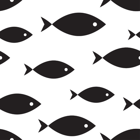 marine seamless pattern, sea fish. vector illustrationのイラスト素材